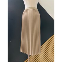 [르샵] (LB18SK040) 플리츠 허리밴딩 미디스커트