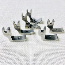 헤세드 공업용미싱) 파이핑 노루발(좌우), 실버왼쪽3/16