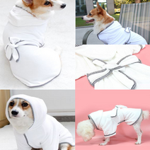 펫타올 강아지 개 고양이 애견 반려견 목욕 샤워 수건 가운, M