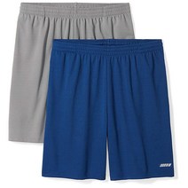 Amazon Essentials 남성용 퍼포먼스 테크 루즈핏 반바지 2팩 카멜/블랙 XL