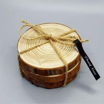 [응다팔아6279] 감성소품 라탄컵받침 원목컵받침대 레이스깔게 받침 컵받침 선인장티코스터, ★★옵션확인必 나무슬라이스 10cm 3P 장식소품 인테, ★★단일상품