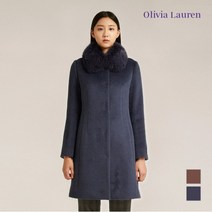 올리비아로렌 넥 탈부착 폭스퍼 코트 VOPEAWWA331