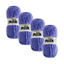 [앵콜스] 밀크실 100g Milk (입문자용 목도리&모자실로 추천), (4볼묶음) 22 라일락