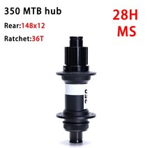 자전거허브 스탠드 오리지널 DT SWISS 350SL MTB 클래식 풀 휠 32H 28H 디스크 센터 잠금 전면 110x15 후면 148x12 36T 래칫, 10.R 148X12 28H MS