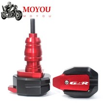 바이크 CNC 떨어짐 방지 프레임 슬라이더 페어링 가드 크래시 패드 프로텍터 스즈키 호환 GSR600 GSR750 GSR400 GSR 400 600 750, [06] Red