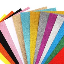 반짝이펠트지 8절 반짝펠트 T휄트 대원우드보드 반짝이펠트 어린이집 유치원 초등학교 만들기재료 미술, 반짝펠트 8절, 10개, T53하얀색