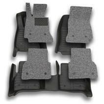기아/카빅 9D 가죽 입체 코일카매트, 블랙, 뉴 스포티지 (2004 ~ 2010), 기아