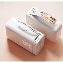 이름스티커기계 무선 라벨링기 방수 프린터 출력기, D101 (화이트 라벨 1롤)+투명 라벨 1롤
