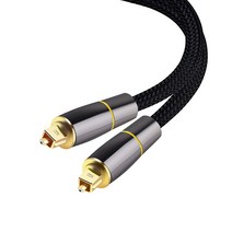 HIFI 5.1 디지털 SPDIF 광섬유 Toslink 광 오디오 케이블 1M TV 박스 PS4 스피커 와이어 사운드 바 앰프 서브 우퍼, [1] Black