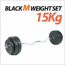 [미니멈룩]역기 전용세트 15Kg / 블랙M /, 대봉, 옵션선택