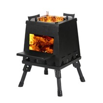 불멍 화덕 벽난로 화로 화로대 그릴 바베큐 캠핑난로 캠프파이어 캠핑화로 캠핑용 스트레스 불멍난로 난로 훈제 야외그릴 장작 연료 감성 모닥불 무드 여행화로 이동식화로 접이식 우드 5, 검은 색