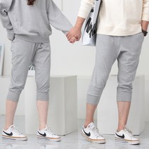 에킨 베이직 7부배기 트레이닝 팬츠 밴딩 조거 반바지 남자 공용 M~3XL 빅사이즈