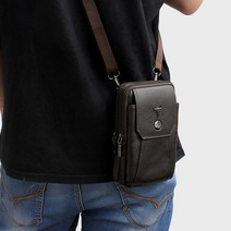 남자 소가죽 미니 크로스백 메신저 스마트 폰 핸드폰 가방 학생 남성 천연 가죽 미니백