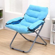 등받이접이의자 기숙사 스툴 싱글 대학생 쿠션의자 접의자 침실 신기 조절가능 보강 PC 1766055564, 블루 싱글 의자다