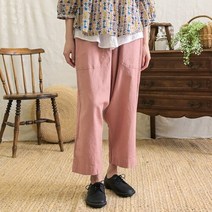 내추럴가든 백절개 린넨 스판 팬츠