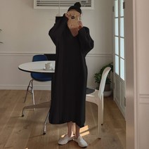 떳다그녀 츠이스 울 니트 롱 원피스