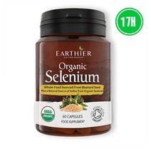 Earthier Selenium 200mcg 셀레늄 요오드 60캡슐, 상세내용참조, 없음