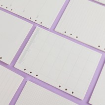 6공 육공 다이어리 속지 내지 종이 A5 A6 8종 [6-Hole A5 A6 Diary Inner Sheet Paper 8 Options], 다이어리인덱스 6개(Index 6EA)