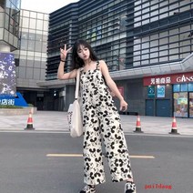 여자를위한 느슨한 스트랩 바지