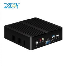 미니 PC 인텔 펜티엄 J2900 쿼드 코어 2x COM RS232 듀얼 기가비트 이더넷 LAN 임베디드 팬리스 산업용 컴퓨터, Intel Pentium J2900, 01 NO RAM NO SSD noWIFI