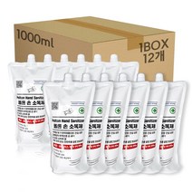 12개 폴톤 대용량 손소독제 리필 1000ml 손소독젤 겔타입