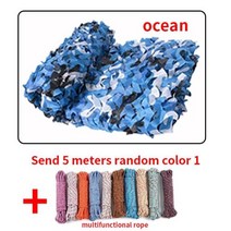 야외차양차광막그늘막 더블 보강 그물 사냥 훈련 네트 커버 자동차 텐트 멀티 사이즈, Marine camouflage+3x7m