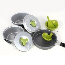 마운티아 코펠 연질 3-4인용/화이트 쿠커 캠핑 식기세트, 마운티아 연질 3-4코펠