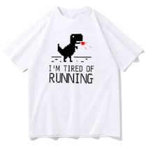 아두이노 Frontend 프로그래머 셔츠 Chrome Dino Geek 해커 코더 선물 웹 개발자 Tshirt Mens Cotton Tee I, 08 White_02 M