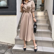 시크폭스 여성용 몽트비 투버튼카라원피스