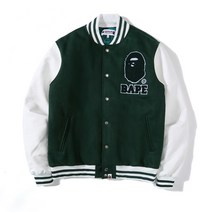 BAPE 베이프 UNFTD 레더 야구점퍼