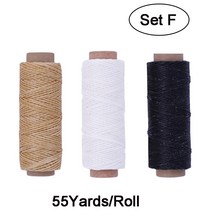 LMDZ 가죽 재봉 송곳 스레드 키트 수동 빠른 스티처 공예 슈 메이커 캔버스 수리 도구, 04 Set F