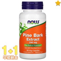 나우푸드 파인 바크 추출물 240mg 90캡슐 2통, 1개, 기본