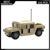 중국레고 군용 무기 토지포스 픽 험비 자동차 인원 캐리어 빌딩 블록 차량 교육 브릭, PDF Guide