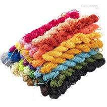 와요또 1mm 1.5mm 폴리 매듭 팔찌 끈 매28컬러 수공예 끈팔찌, 1mm(23m), 21.라이트블루