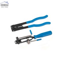 호스밴드 스텐 밴드 클램프 고정 연결 반도 밴딩 하프 부트, 2pc b블루색, CN