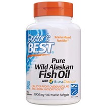 닥터스베스트 Pure Wild Alaskan Fish Oil 퓨어 알래스카 피쉬오일 180정, 1개, 기본