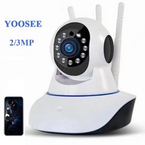 가정용cctv 태양열 방범용 현관문 외부 홈 cctv hd wifi ip 카메라 2mp 3mp 보안 카메라 yoosee app 감시 카메라 ir night vision 264, 2mp 카메라 128g 카드, 나는 플러그