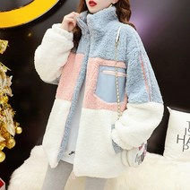 Zoki-두껍고 따뜻한 가을 겨울 자켓 여성용 루즈핏 올 매치 모피 울 코트 일본 스타일 긴팔 오버사이즈