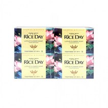 라이스데이 연꽃꽃추출물을 담은 쌀비누 청 100g × 4P -D, 상세페이지 참조