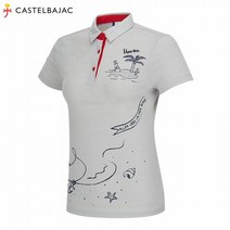 [까스텔바작] (여성)면 혼방 반팔 티셔츠_BG9MTS719_MY