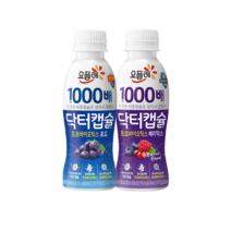 요플레 닥터캡슐130mlx8개 (포도4+베리믹스4)/1000배/유산균/냉장무배, 8개, 130ml
