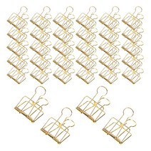 로맨틱노벰버 바인더클립 - 사무용 집게, 바인더클립 골드 (소) X 34개