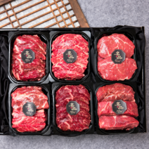 최고급 미국산 명품 수입 소고기 선물세트 구이용 냉장 1kg 2kg 3kg 1++ 설 추석 명절 선물용 모듬 포장 셋트, 1. [초이스] 선물하소 1호
