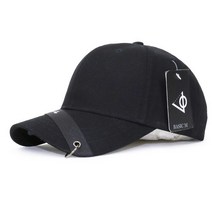 베이직엠 남성 여성 야구모자 볼캡 테이핑 챙 피어싱