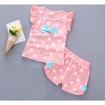 Homiekeep 키즈 여아 여름 시원한 탱크 의상 6m 12m 2T 3T 유아 어린이 아기 여아 복장 코튼 티 + 반바지 바지 아동복 귀여운 세트