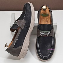 남자카일단화 캐주얼 로퍼 남성 블랙cde249