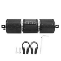 오토바이 스피커 블루투스 앰프 바이크 스테레오 mp3 오디오 핸들 바 플레이어 방수, 검은색