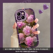 아이폰용 크리스탈 플라워 범퍼케이스아이폰14/7/8