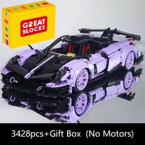 페라리레고 스포츠카 10252B 18 기술 모터 전원 앱 블루투스 브릭 레고 블록 초고속 레이싱 자동차 선물 장난감 키즈 Moc 교육, [03] 10252b b
