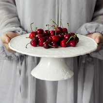 로로스키니 애프터 눈티 빵 진열대 디너 플레이트 모던 하우스 빈티지 그릇 케이크 받침대, 1개